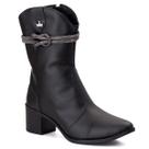 Bota Feminina Western Country Boiadeira Bico Fino