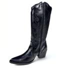 Bota Feminina Western Salto Baixo Couro Legítimo Cano Longo Bota Feminina Western Salto Baixo Couro Legítimo Cano Longo