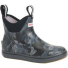 Bota feminina Xtratuf, camuflada, preta, camuflada, impermeável, 5US