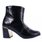 Bota Feminina Zariff Cano Curto com Detalhe Dourado T6616-126