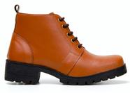 Bota Feminina Zíper Lateral Sola Alta Cano Baixo Coturno Caramelo Bota Feminina Zíper Lateral Sola Alta Cano Baixo Coturno Caramelo