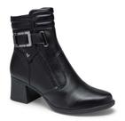 Bota Feminino Mississipi Salto Blocado Cano Curto Preto 38