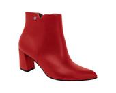 Bota Feminino Piccadilly Salto Grosso Bico Fino Cano Curto