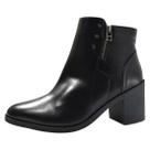 Bota Feminino Salto Bloco Cano Baixo Confortável Comfortflex
