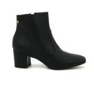 Bota Feminino Via Uno 172027 Cano Curto Salto Grosso Bico Quadrado