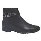 Bota Feminins Dakota Cano Curto Entrelaçada Salto Baixo Ziper Da923