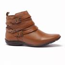 Bota Flat Belluno Comfy Cano Baixo Com Tiras Bota Flat Belluno Comfy Cano Baixo Com Tiras