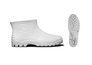Bota Flex Pvc/ Borracha Branca C/ Curto Impermeável