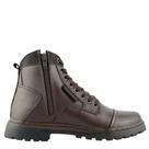 Bota Foot Care Couro Masculino Ajustável Zíper 6017