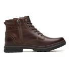 Bota Freeway Masculina Couro Zíper Lateral Robusta Marrom Cor:MarromTamanho:40