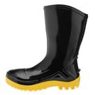 Bota Galocha Galocha Marluvas Preta Solado Amarelo (Cano Medio) 36 Par