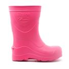 Bota Galocha Infantil Eva Rosa Ultraleve Para Frio Chuva