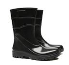 Bota Galocha Pvc Preta Limpeza Faxina Antiderrapante