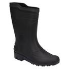 Bota Galocha Unissex Cano Médio Preto Pega Forte 00323-01140
