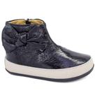 Bota Infantil Blue Infantis Luara de Couro Verniz Preto Bota Infantil Blue Infantis Luara de Couro Verniz Preto