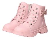 Bota Infantil Coturno Feminino Antiderrapante Macia Menina
