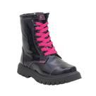 Bota Infantil Coturno World Colors Verniz Preto