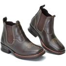 Bota Infantil Country Couro Botina Luz de Led Conforto