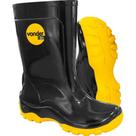 Bota Infantil de Pvc, Preta e Amarela, com Forro, 24/25, Vonder
