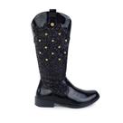 Bota Infantil Feminina Klin Atena Com Glitter Preta - 1950