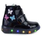 Bota Infantil Feminina Novopé Preta com LED - 1609