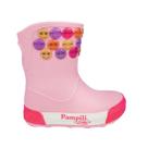 Bota Infantil Feminina Pampili Happy Glee Galocha Rosa 7080