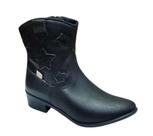 Bota Infantil Kidy Folk Boho Cano Curto Com Estrelas - 10028