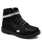 Bota Infantil Klin Rock 154 Pedrinhas Prata Preto