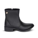 Bota Infantil Menina Kidy Montaria Coturno Preto Cano Alto Casual Confortável Leve Anatômica -