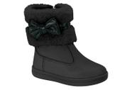 Bota Infantil Menina Molekinha Napa Berlim Pelo Almere-Preto/Preto Tamanho:17Cor:Preto