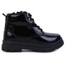Bota Infantil Meninas CB Kidy Style Preta Verniz - 3630