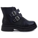 Bota Infantil Meninas Molekinha Coturno Berlim Preta - 2182