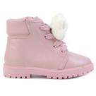 Bota Infantil Meninas Molekinha Glitter Rosa - 2126