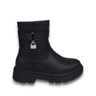 Bota Infantil Meninas Pampili Coturno Preto - 6810