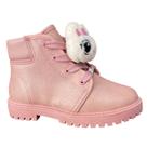 Bota Infantil Molekinha Baby com Glitter Confortável, Antiderrapante e Charmosa