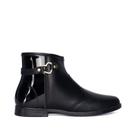 Bota Infantil Molekinha Tira com Pingente Coração Preto Bota Infantil Molekinha Tira com Pingente Coração Preto