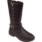Bota infantil montaria pampili zíper safira cafe 279106