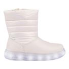 Bota infantil pampili sneaker luzinha led nude 483039
