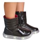 Bota infantil pampili sneaker luzinha led preto 483039