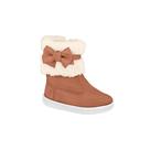 Bota Infantil Pelinho/Laço Camel Molekinha Bota Infantil Pelinho/Laço Camel Molekinha
