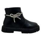 Bota Infantil Tratorada Mini Sua Cia Baby Laço Brilhante
