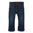 Bota Jeans Wrangler Baby Boys de cinco bolsos cortada em azul escuro 0-3M