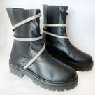 Bota Jessie Strass Preto Dona Be