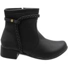 Bota Juvenil Street Cal Tira Trançada com Strass Menina