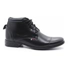 Bota Lajupê Coturno Couro Masculino Casual Cano Curto