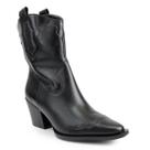 Bota Lia Line Western Preta