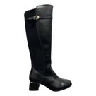 Bota Longa Bebecê Saltinho Skin Napa Preto Feminino Adulto - Ref T3732-165 Bota Longa Bebecê Saltinho Skin Napa Preto Feminino Adulto - Ref T3732-165