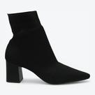 Bota Mariotta Knit Salto Médio Feminina 3013101-01 Cor:PretoTamanho:36