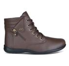 bota marrom femina exclusiva cano baixo