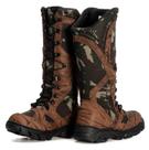Bota Masculina Adventure Camuflada Couro Legítimo Caça Tamanho:38Cor:Café
